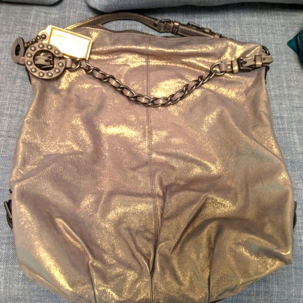 Coach gold leather hobo bag (XL)
